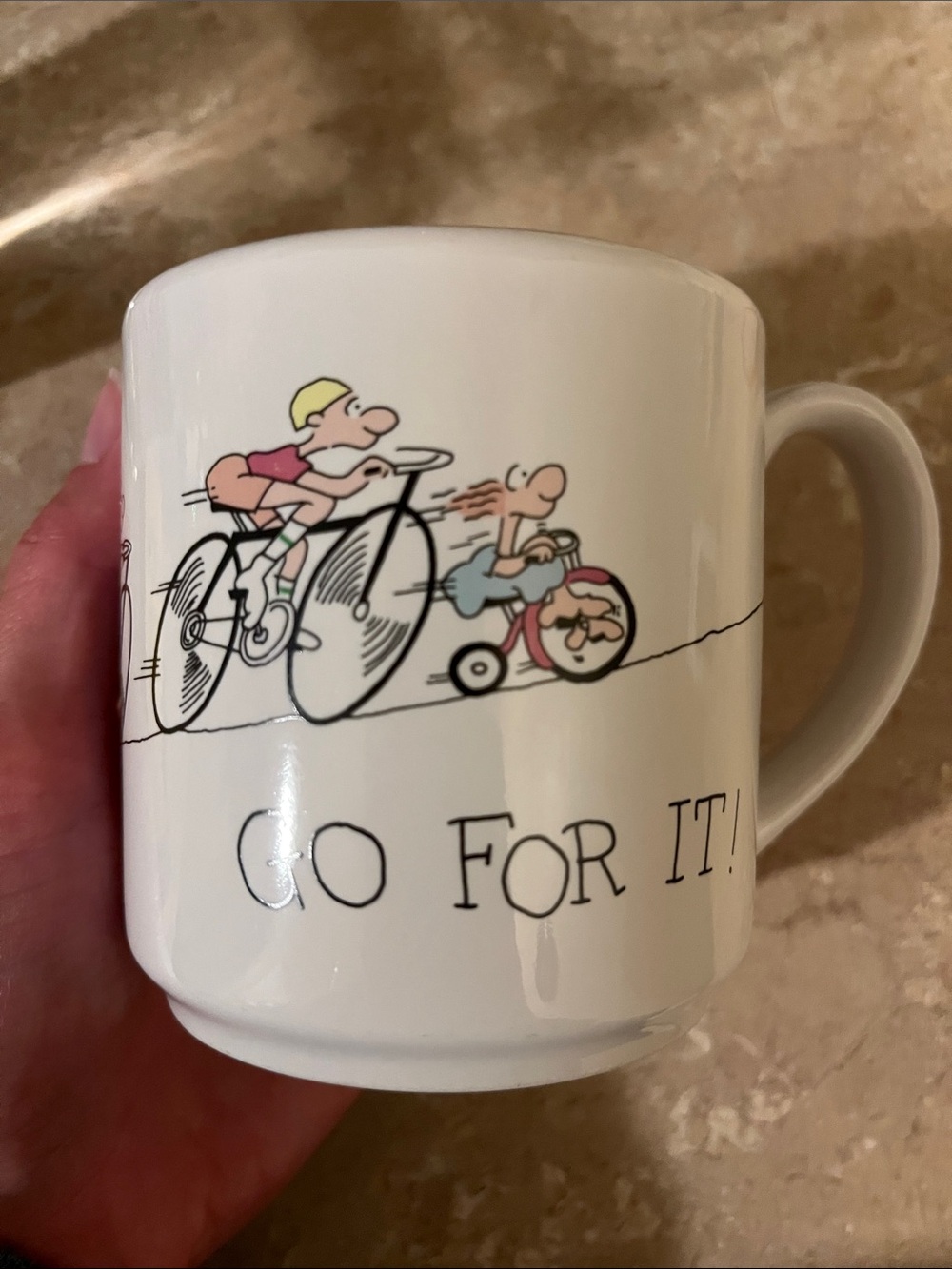 Vintage Anna B mugs Bicycle Mug